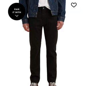 Levi's Men's 512 Slim Taper Black Jeans 32x30